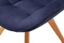 Schalenstuhl >BELFAST< in nachtblau, Arizona - 56x84x63cm (BxHxT)