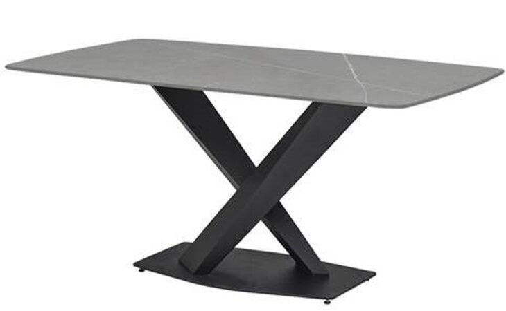 Esstisch >Ventura< in grau, Keramik - 180x75x90cm (BxHxT)