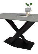 Esstisch >Ventura< in grau, Keramik - 180x75x90cm (BxHxT)