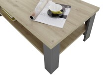 Couchtisch >Venezia< in Artisan Eiche Dekor - 115x40x65cm (BxHxT)