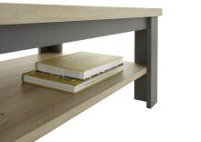 Couchtisch >Venezia< in Artisan Eiche Dekor - 115x40x65cm (BxHxT)