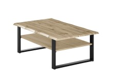 Couchtisch >Venice< in Wotan Eiche Dekor, MDF - 107x40x66cm (BxHxT)