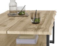 Couchtisch >Venice< in Wotan Eiche Dekor, MDF - 107x40x66cm (BxHxT)