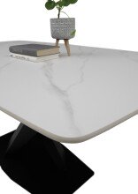 Esstisch >Ventura< in weiß, Keramik - 180x75x90cm (BxHxT)