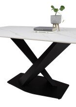 Esstisch >Ventura< in weiß, Keramik - 180x75x90cm (BxHxT)