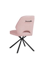 Esszimmerstuhl >Nadja< (2er Set) in light pink, Stoffbezug - 48x89x60cm (BxHxT)