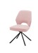 Esszimmerstuhl >Nadja< (2er Set) in light pink, Stoffbezug - 48x89x60cm (BxHxT)