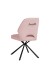 Esszimmerstuhl >Nadja< (2er Set) in light pink, Stoffbezug - 48x89x60cm (BxHxT)
