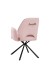 Armlehnstuhl >Nadja< (2er Set) in light pink, Stoffbezug - 61x86x61cm (BxHxT)