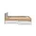 Kinderbett >NOA< in Nodi-Eiche/Artik-Weiß - 196x77x92 (BxHxT)
