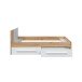 Kinderbett >NOA< in Nodi-Eiche/Artik-Weiß - 196x77x92 (BxHxT)