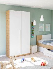 Kleiderschrank >NOA< in Nodi-Eiche/Artik-Weiß...