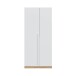 Kleiderschrank >NOA< in Nodi-Eiche/Artik-Weiß - 90x200x52 (BxHxT)