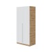Kleiderschrank >NOA< in Nodi-Eiche/Artik-Weiß - 90x200x52 (BxHxT)
