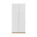 Kleiderschrank >NOA< in Nodi-Eiche/Artik-Weiß - 90x200x52 (BxHxT)