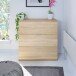 Kommode >Chests of 3 Drawers< in Kanadische-Eiche - 77x80x38 (BxHxT)