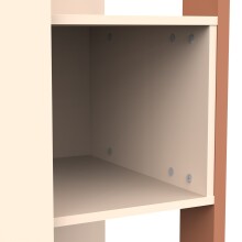 Drehtürenschrank >CAMILLIA< in Beige - 119,7x186,9x51,5cm (BxHxT)