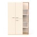 Drehtürenschrank >CAMILLIA< in Beige - 119,7x186,9x51,5cm (BxHxT)