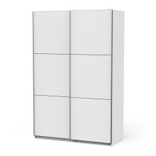 Schiebetürenschrank >ALHAMBRA< in Matt weiß - 148x223,7x59,9cm (BxHxT)