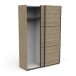 Schiebetürenschrank >ALHAMBRA< in Eiche Royal - 148x223,7x59,9cm (BxHxT)