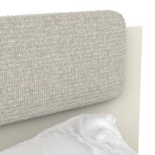 Einzelbett >CAMILLIA< in grau - 203,7x89x96,5cm (BxHxT)