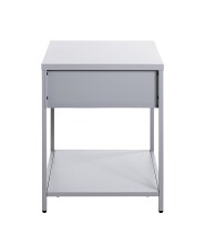 Beistelltisch >52147< in grau, Metall - 40x53x40cm (BxHxT)