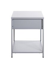 Beistelltisch >52147< in grau, Metall - 40x53x40cm (BxHxT)