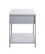 Beistelltisch >52147< in grau, Metall - 40x53x40cm (BxHxT)