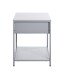 Beistelltisch >52147< in grau, Metall - 40x53x40cm (BxHxT)