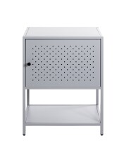 Beistelltisch >52148< in grau, Metall - 45x60x30cm (BxHxT)