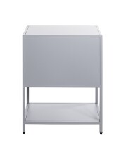 Beistelltisch >52148< in grau, Metall - 45x60x30cm (BxHxT)