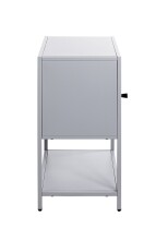 Beistelltisch >52148< in grau, Metall - 45x60x30cm (BxHxT)