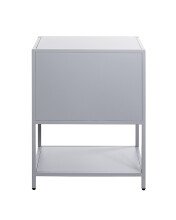 Beistelltisch >52148< in grau, Metall - 45x60x30cm (BxHxT)