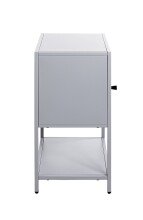 Beistelltisch >52148< in grau, Metall - 45x60x30cm (BxHxT)