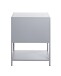 Beistelltisch >52148< in grau, Metall - 45x60x30cm (BxHxT)