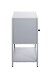 Beistelltisch >52148< in grau, Metall - 45x60x30cm (BxHxT)