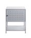 Beistelltisch >52148< in grau, Metall - 45x60x30cm (BxHxT)