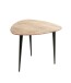 Couchtisch >52941< in akazie, schwarz, Massivholz, Metall - 55x46x55 (BxHxT)