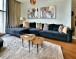 Couchtisch >52941< in akazie, schwarz, Massivholz, Metall - 55x46x55 (BxHxT)