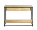 Konsole >54317< in eiche, schwarz, Massivholz, Metall - 100x75x35cm (BxHxT)