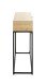 Konsole >52482< in eiche, schwarz - 80x77x28cm (BxHxT)