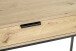 Konsole >52482< in eiche, schwarz - 80x77x28cm (BxHxT)
