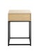 Nachtkonsole >52483< in eiche, schwarz - 40x60x28cm (BxHxT)