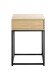 Nachtkonsole >52483< in eiche, schwarz - 40x60x28cm (BxHxT)
