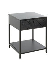 Nachtkonsole >52547< in schwarz, Metall -...