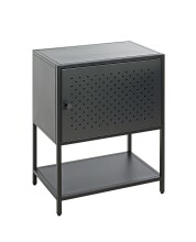 Nachtkonsole >52548< in schwarz, Metall -...
