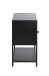 Nachtkonsole >52548< in schwarz, Metall - 45x60x30cm (BxHxT)