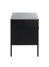 Nachtkonsole >52549< in schwarz, Metall - 45x50x35cm (BxHxT)