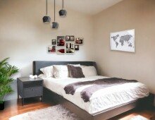 Nachtkonsole >52549< in schwarz, Metall - 45x50x35cm (BxHxT)