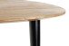 Beistelltisch >52942< in akazie, schwarz, Massivholz, Metall - 46x41x46 (BxHxT)
